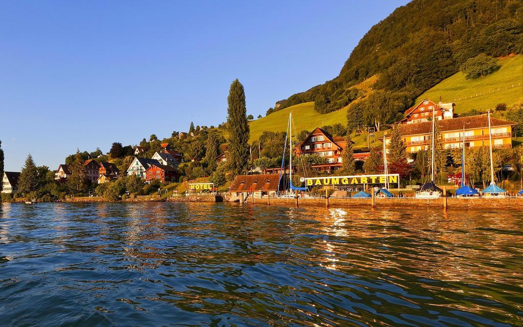 Gastehaus Baumgarten Hotel Kehrsiten Bagian luar foto