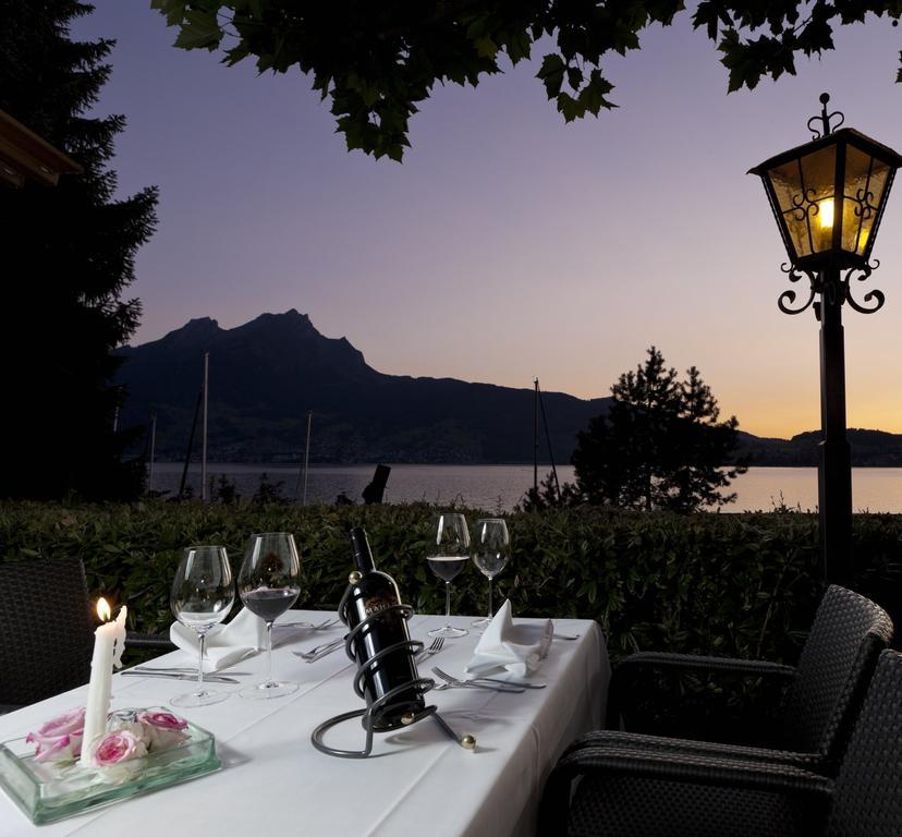 Gastehaus Baumgarten Hotel Kehrsiten Bagian luar foto