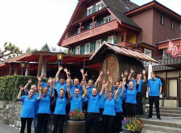 Gastehaus Baumgarten Hotel Kehrsiten Bagian luar foto