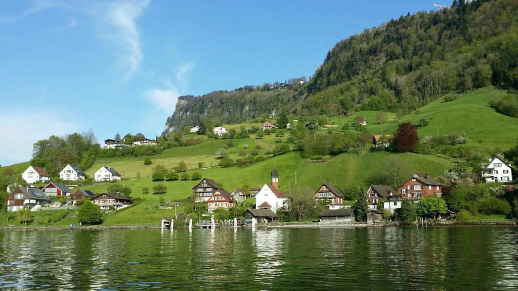 Gastehaus Baumgarten Hotel Kehrsiten Bagian luar foto